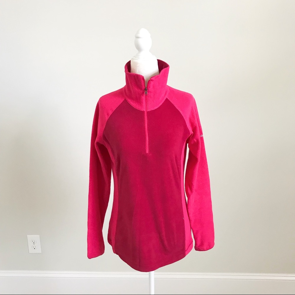 Columbia Pink Turtleneck Fleece Top